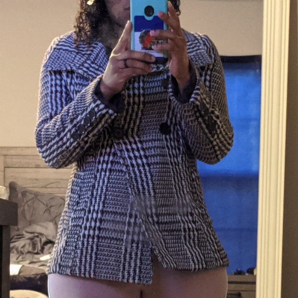 Women's brown peacoat - Picture 6 of 6